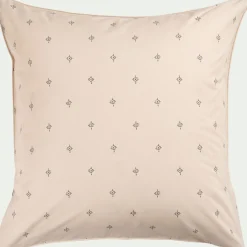 Lot de 2 taies d'oreiller en coton 65x65cm avec motif - vert