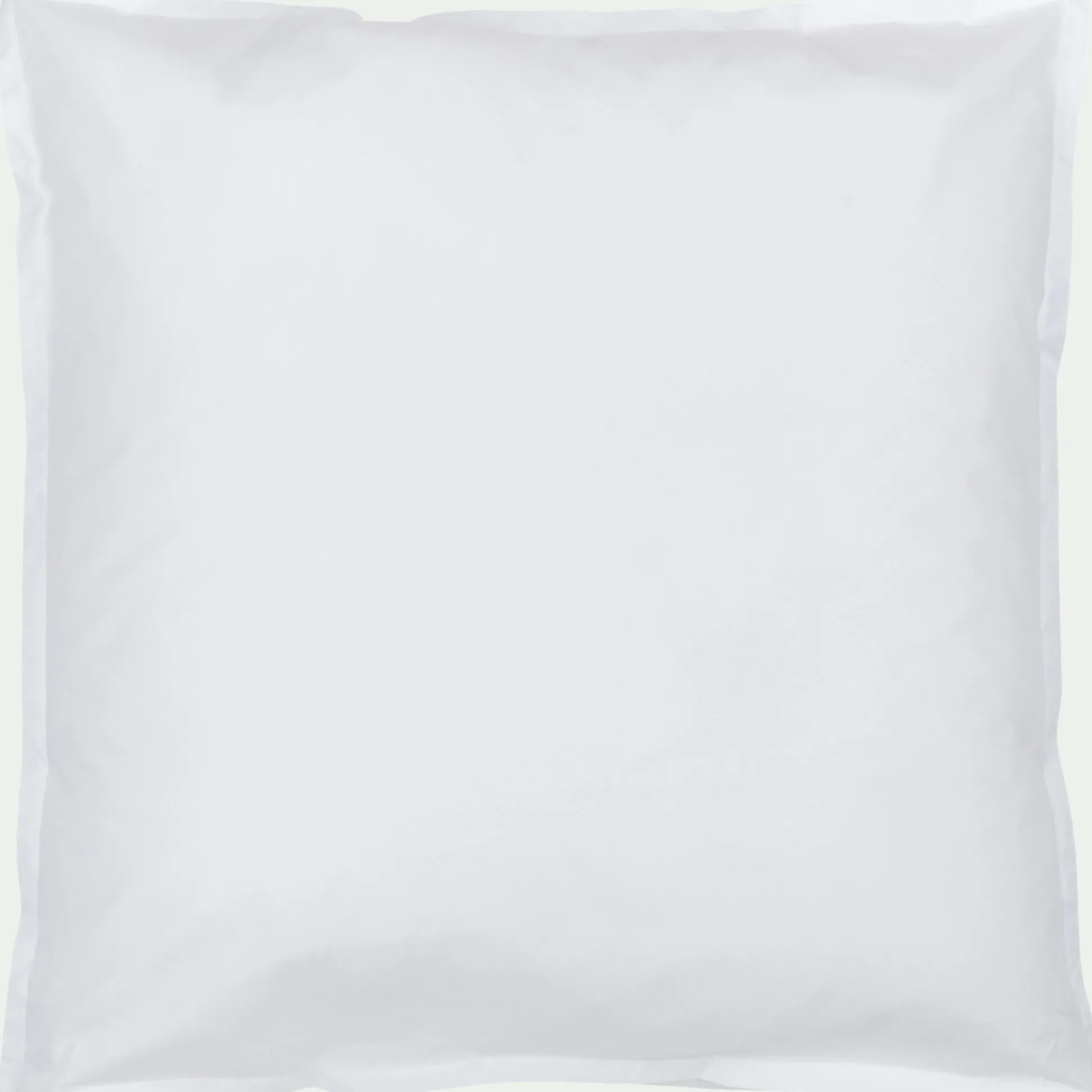 Lot de 2 taies d'oreiller en percale de coton - blanc 65x65cm