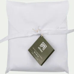 Lot de 2 taies d'oreiller en percale de coton - blanc 65x65cm