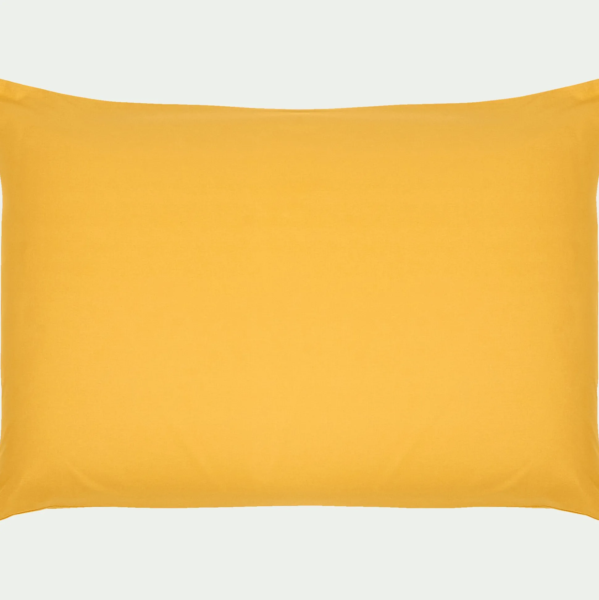Lot de 2 taies d'oreiller en coton - jaune genet 50x70cm