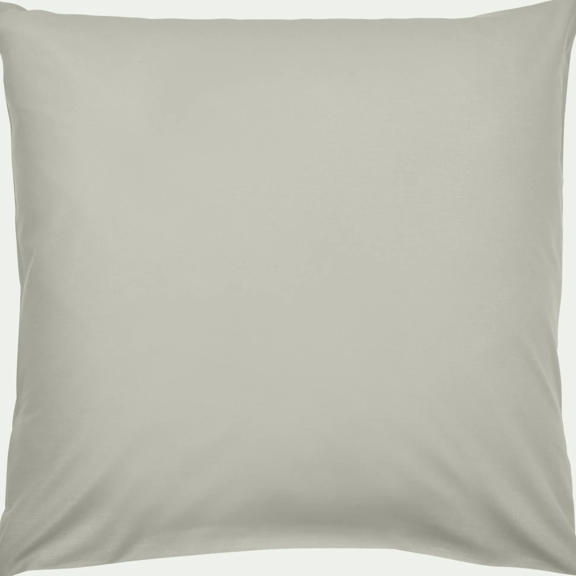 Lot de 2 taies d'oreiller en coton - vert olivier 65x65cm