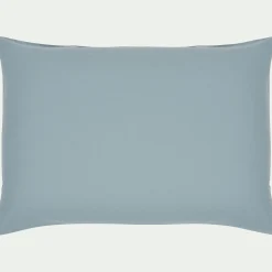 Lot de 2 taies d'oreiller en coton - bleu calaluna 50x70cm