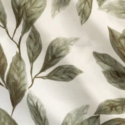 Lot de 2 taies d'oreiller motif végétal en coton 65x65cm - vert