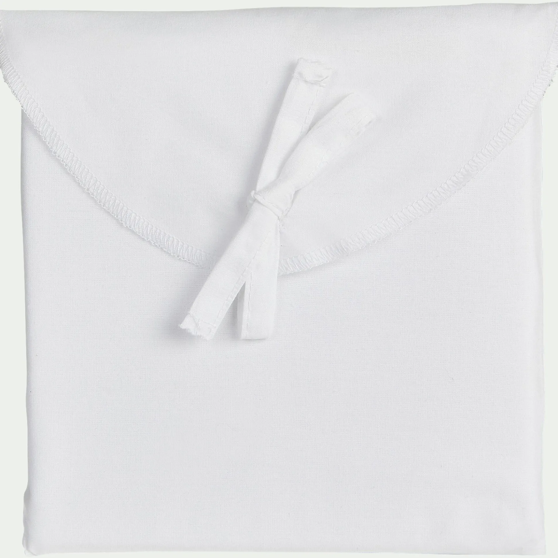 Lot de 2 taies oreiller en coton - blanc 50x70cm