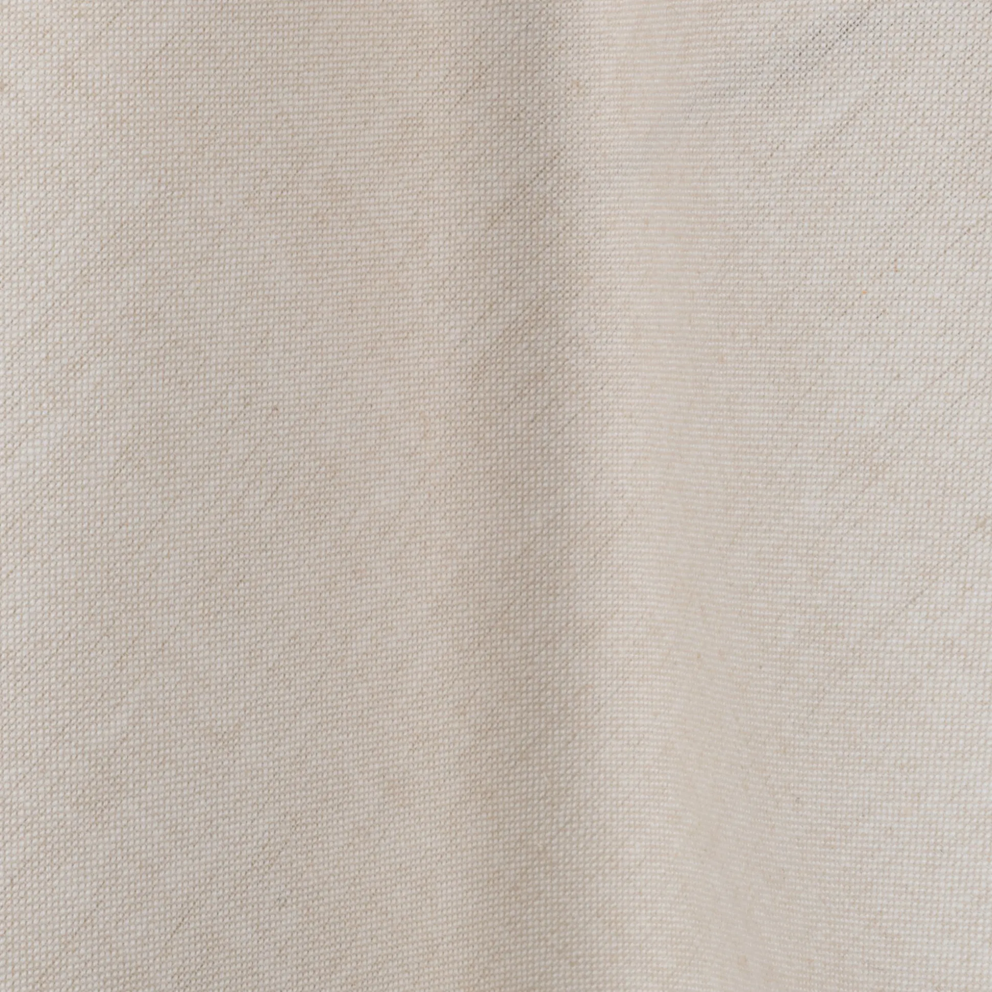 Lot de 2 torchons brodés en coton finition point de bourdon 50x70cm - beige