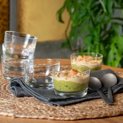 Lot de 6 verrines en cristallin D7cm - transparent