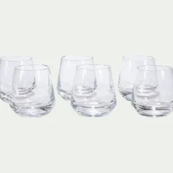 Lot de 6 verrines en cristallin D6cm - transparent