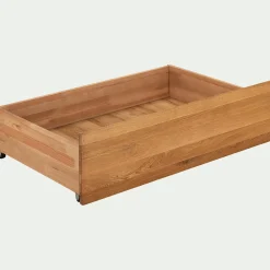 Lot de deux tiroirs de rangement en bois pour lit RENO - bois clair