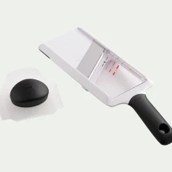 Mandoline à main en pvc et lame en inox - blanc