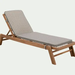 Matelas de bain pliant à motif rayures 190x55cm - beige