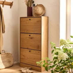 Meuble à chaussures en bois - bois clair