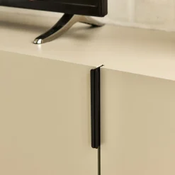 Meuble TV en bois 4 portes - beige