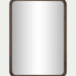 Miroir en bois de manguier 51x71cm - bois foncé
