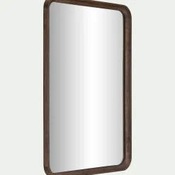 Miroir en bois de manguier 51x71cm - bois foncé