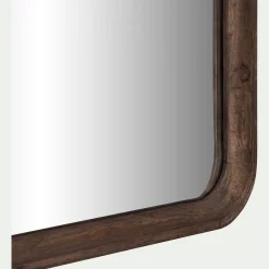 Miroir en bois de manguier 51x71cm - bois foncé