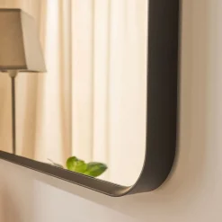 Miroir rectangulaire en aluminium l60xH90cm - noir