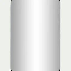 Miroir rectangulaire en aluminium l60xH90cm - noir
