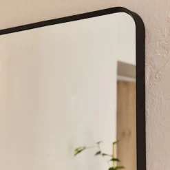 Miroir rectangulaire en aluminium l50,5xH161cm - noir