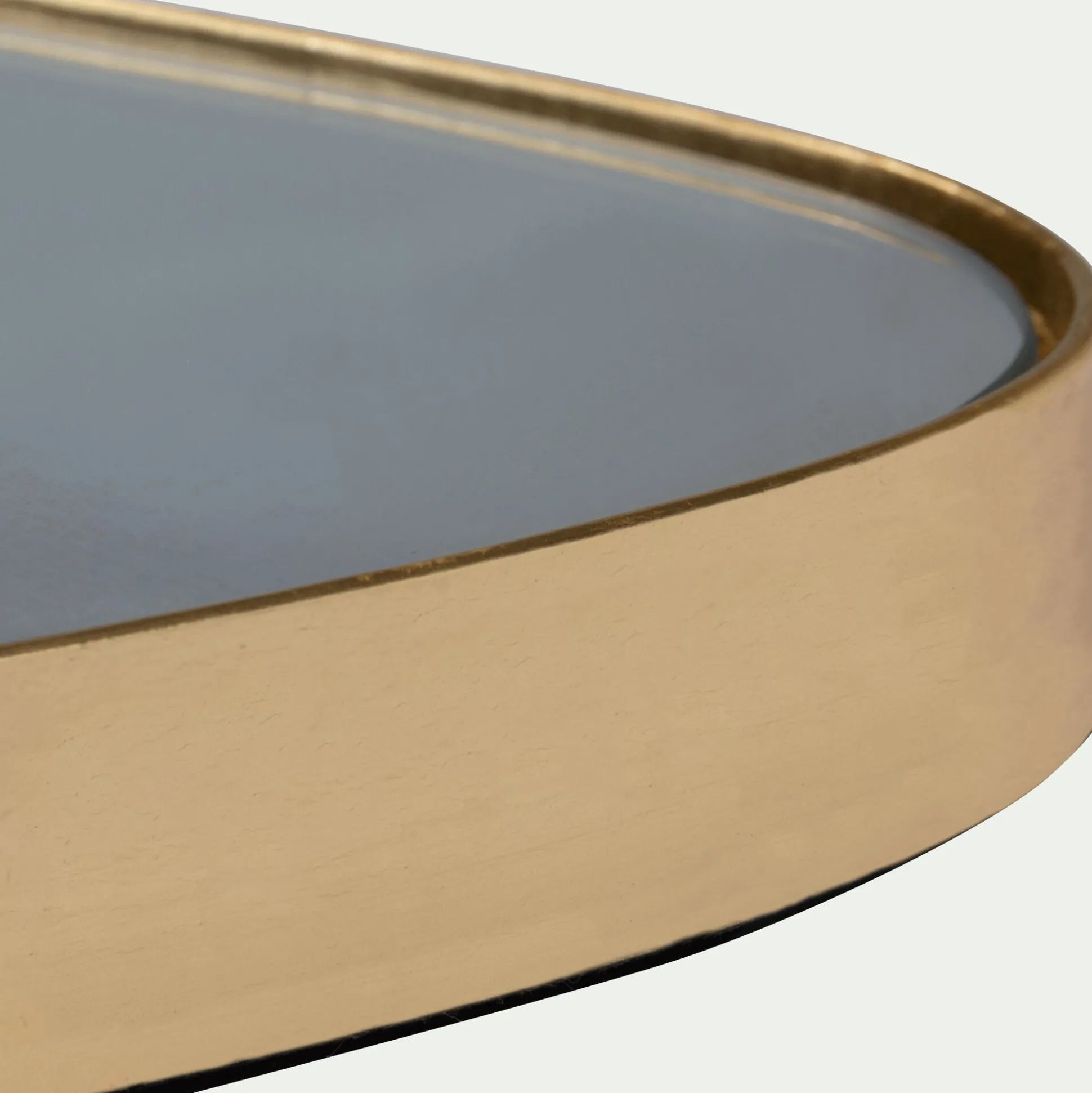 Miroir triangulaire - doré 42x62,5cm