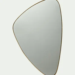 Miroir triangulaire - doré 54x35cm