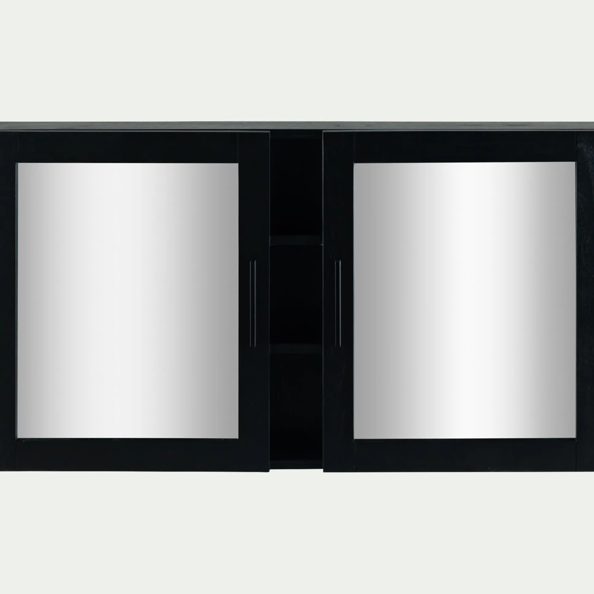 Miroirs rectangulaires double de salle de bain en bois de cèdre - L110cm