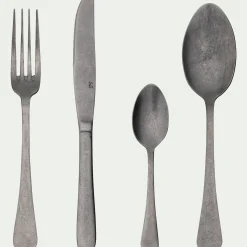 Ménagère 16 pièces en inox - argenté vieilli