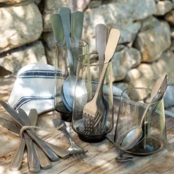 Ménagère 24 pièces en inox - gris métallisé