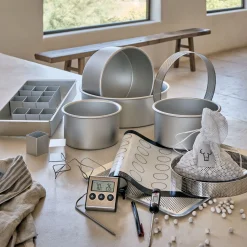 Moule à gâteau rond en aluminium D15xH10,2cm - argenté