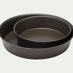 Moule à manqué rond en acier D20cm - marron