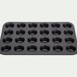Moule 24 mini muffins en acier - gris anthracite