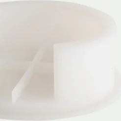 Moule sous-verre en silicone - blanc translucide