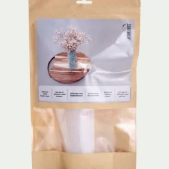 Moule vase H20,5cm en silicone - blanc translucide