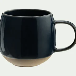 Mug avec anse en grès 47cl - bleu