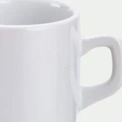 Mug en faïence 18,4cl - blanc ventoux