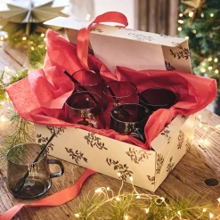 Mug en verre 42cl - gris