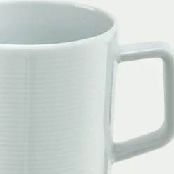 Mug spirale en porcelaine 40cl - blanc