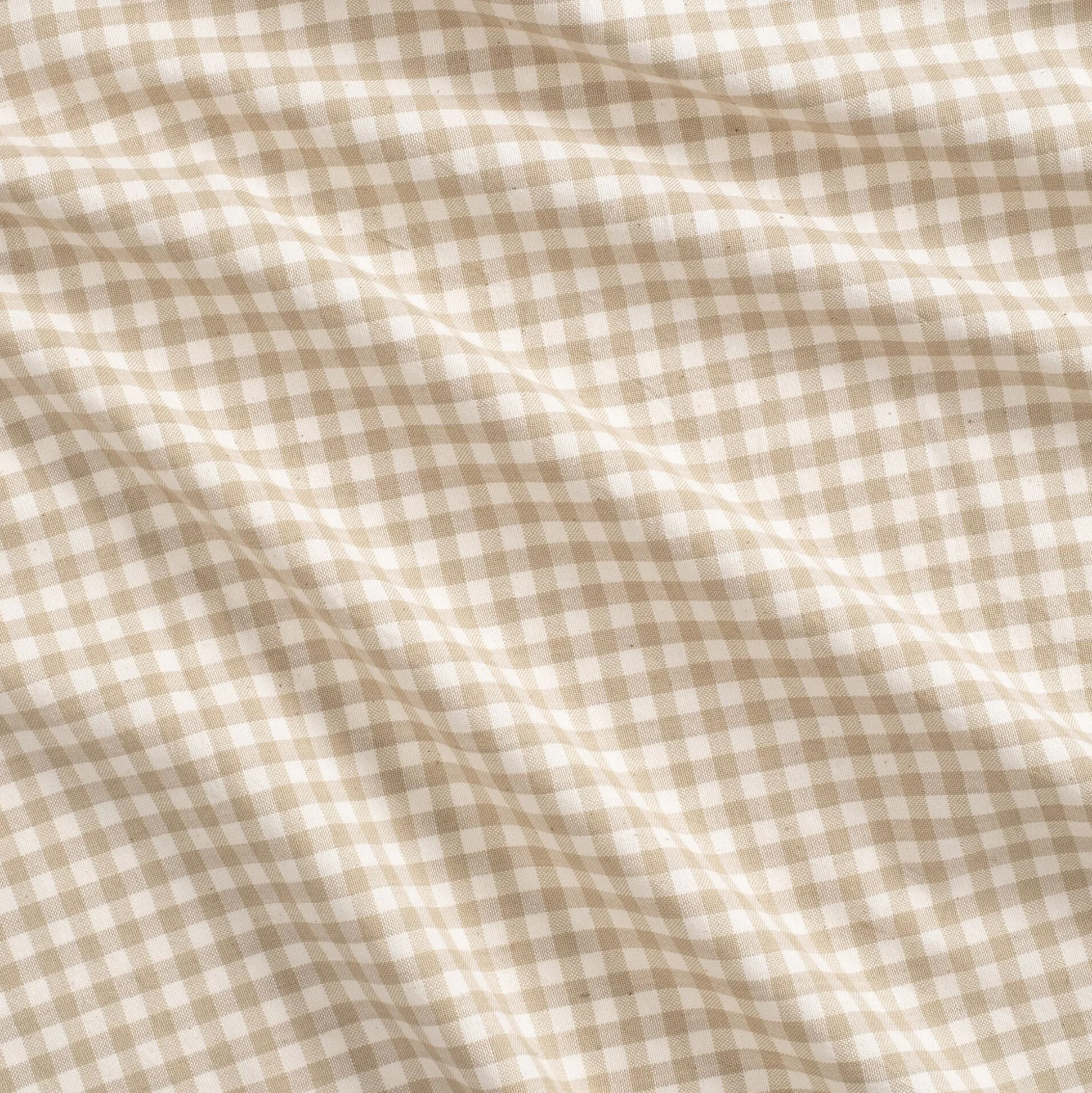 Nappe à carreaux en coton 150x250cm - beige