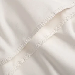 Nappe brodée en coton 150x250cm - blanc écru