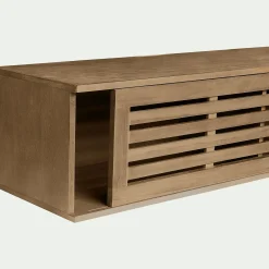 Niches de rangement en acacia massif pour lit Gaia - bois clair