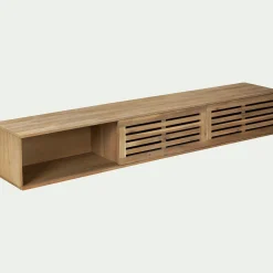 Niches de rangement en acacia massif pour lit Gaia - bois clair