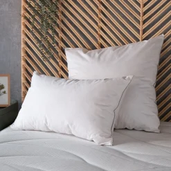 Oreiller moelleux en plumettes de canard - blanc 65x65cm