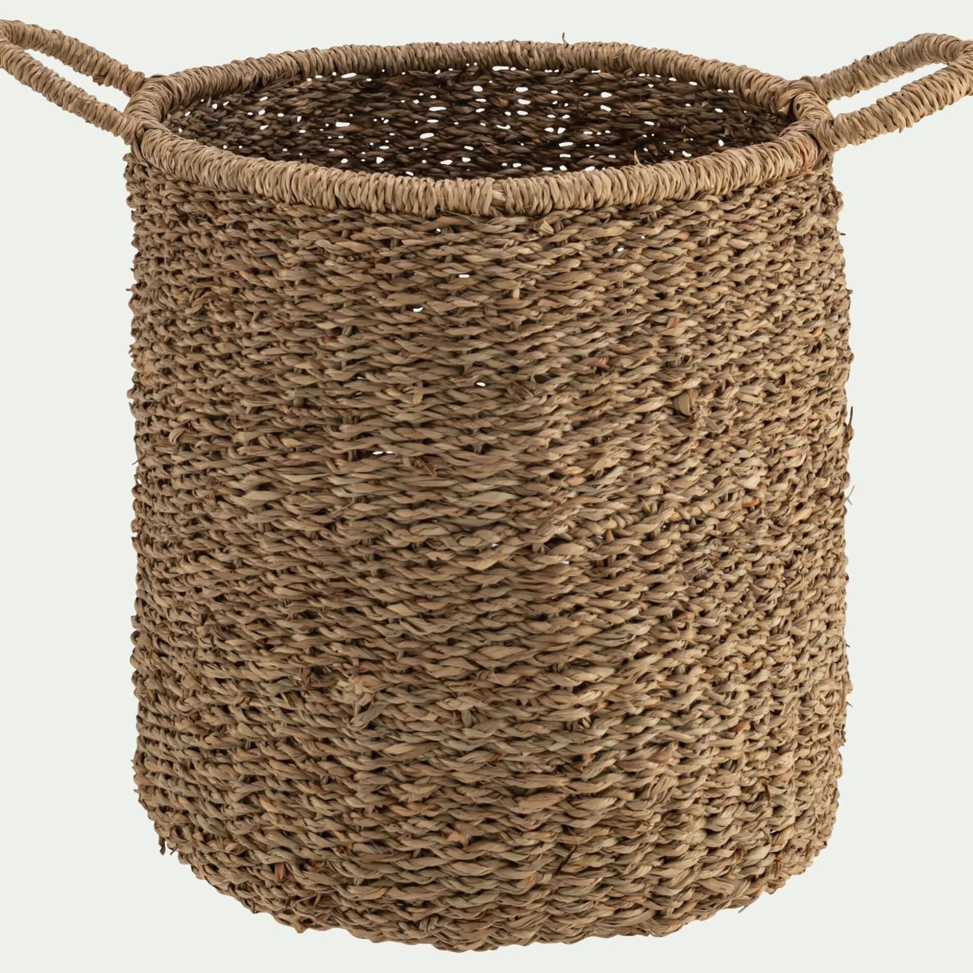 Panier de rangement en jonc de mer D32xH40cm - naturel