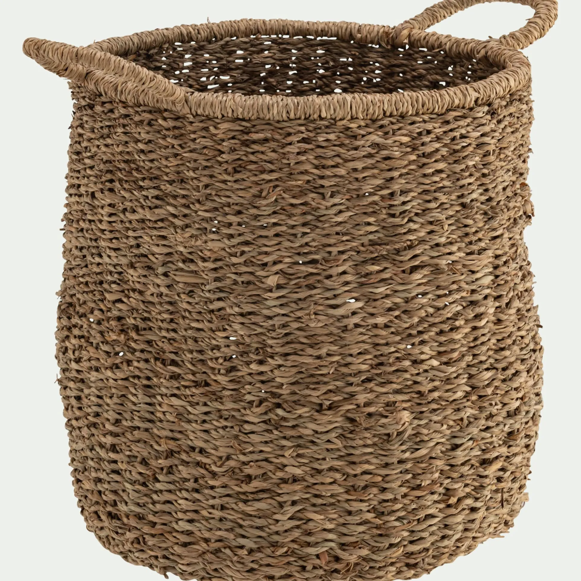Panier de rangement en jonc de mer D32xH40cm - naturel