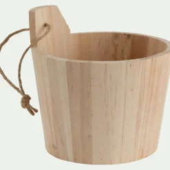 Panier de rangement en pin - bois clair