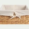 Panier en jacinthe d'eau H15xL30cm - naturel