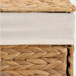 Panier en jacinthe d'eau H60xL50cm - naturel