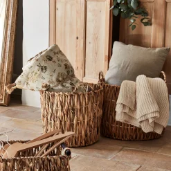 Panier en jonc de mer - naturel H36xD35 cm