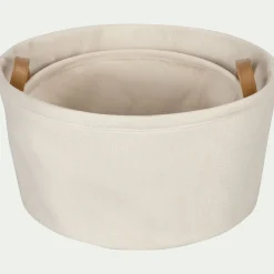 Panier en tissu - blanc ventoux D40cm