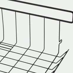 Panier filaire en fer galvanisé 36x25cm - gris