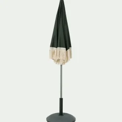 Parasol à franges D180cm - vert kaki